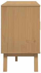Aparador OLDEN 114x43x73,5 cm madeira de pinho maciça castanho