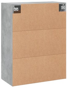 Armário de parede 69,5x34x90 cm deriv. madeira cinzento cimento