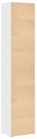 Estante 40x30x189 cm derivados de madeira branco brilhante