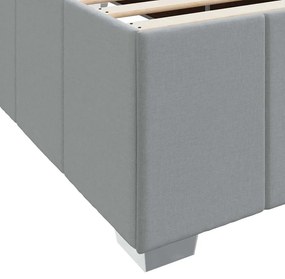 Estrutura da Cama Cinzento-claro 80 x 200 cm tecido