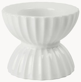 Castiçal de porcelana com superfície canelada Tura