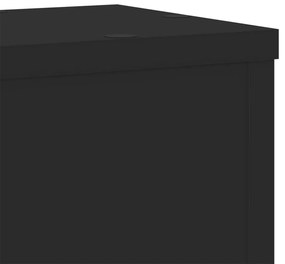 Suportes p/ plantas 2 pcs 17x17x60 cm derivados madeira preto