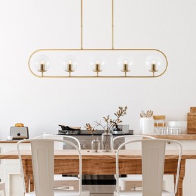 Chandelier Jewel – Dourado Brilhante – 122 x 15 cm