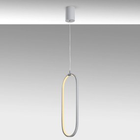 Candeeiro de Teto Can – Cinzento – 17 x 60-110 x 10 cm