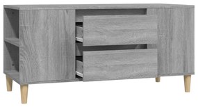 Móvel para TV 102x44,5x50 cm derivados madeira cinzento sonoma