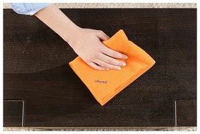 Pano de limpeza de microfibra Vileda 168863 Laranja Poliéster (1 Unidade) (3 Unidades)