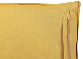 Conjunto de 2 almofadas decorativas com padrão de sol veludo amarelo 45 x 45 cm RAPIS Beliani