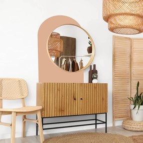 Autocolante de parede para arco de espelho