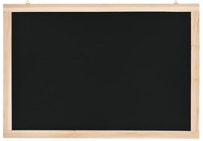 Quadro negro de parede em madeira de cedro 40x60cm
