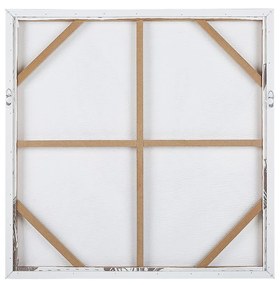 Quadro com motivo de folha de palmeira 83 x 83 cm castanho CARINI Beliani