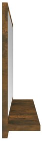 Espelho WC 40x10,5x37 cm derivados de madeira carvalho fumado