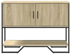 Mesa consola 100x35x74,5cm derivados de madeira carvalho sonoma