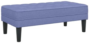 Banco vidaXL Jeans Azul 113x57x39 cm Tecido