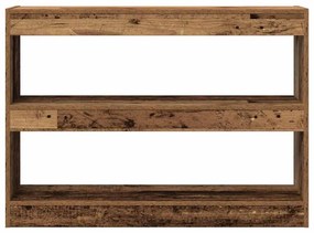 Estante/Divisor de Ambiente vidaXL em Madeira Envelhecida, 100x30x72 c