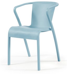 Cadeira Lusa Azul Pastel – Polipropileno – conjunto de 4 unidades