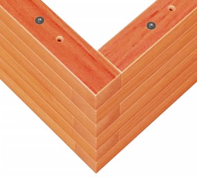 Vaso/floreira de jardim 110x60x23 cm pinho maciço castanho-mel