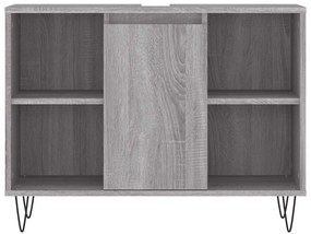 Armário de casa de banho 80x33x60 cm deriv.madeira cinza sonoma