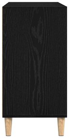 Buffet vidaXL Preto Carvalho 103,5x35x70 cm Madeira de Engenharia