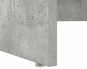 Secretária com Armazenamento Cinza Claro 120,5x44x88,5 cm Madeira Enge