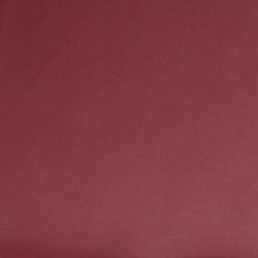 Cadeira de massagens couro artificial vermelho tinto