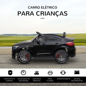 HOMCOM Carro Elétrico Mercedes AMG 12V para Crianças acima de 3 Anos c