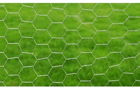 Cerca de arame p/ galinheiro 25x1 m aço galvanizado prateado