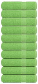 Toalhas mãos 10pcs 50x100cm 360 gsm 100% algodão verde maça