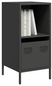 vidaXL Aparador 35x39x73,5 cm aço laminado a frio preto