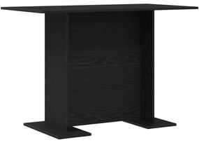 Mesa de Jantar vidaXL Preto Carvalho 110x60x75 cm Madeira Ingenheirada