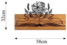 Acessório Decorativo de Parede Flower Green From A Book – Nogueira e P