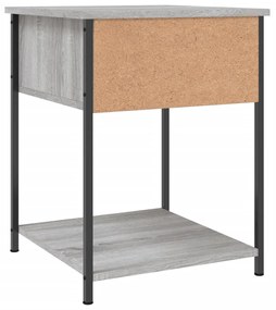 Mesa de cabeceira 44x45x58 cm derivados madeira cinzento sonoma
