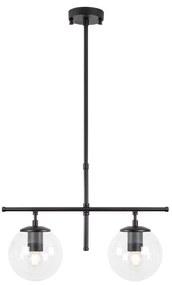 Candeeiro de Teto Roe – Preto – 52 x 15 x 36-76 cm
