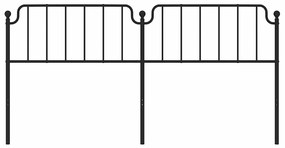 Cabeceira de cama 193 cm metal preto