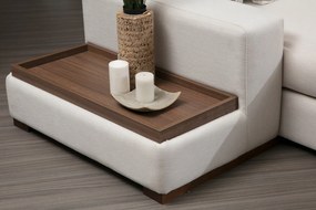 Sofá de Canto Loop - Branco - 374 x 428 x 85 cm