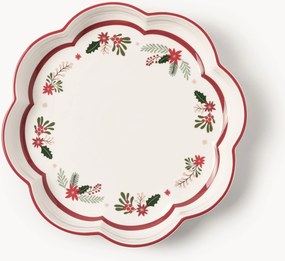 Pratos de massa de Natal em porcelana Eve, conjunto de 4