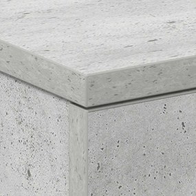 Mesa de cabeceira derivados de madeira cinzento cimento