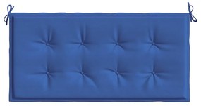 Almofadão p/ banco de jardim 100x50x3cm tecido oxford azul real