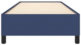 Estrutura de cama sem colchão 90x190 cm tecido azul