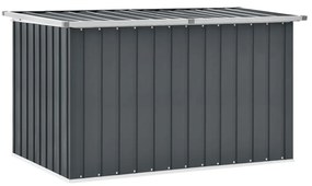 46266 vidaXL Caixa de arrumação para jardim 149x99x93 cm cinzento