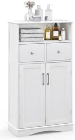 Armário de espelho de parede com porta dupla para banheiro e prateleira de armazenamento - preto