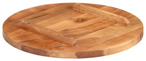 Tampo de mesa redondo madeira de acácia maciça 25-27 mm 50 cm