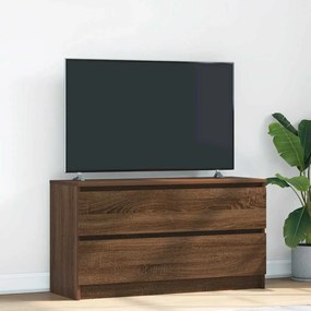 Móvel de TV 100x35x54 cm derivados de madeira carvalho castanho
