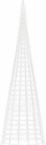 Árvore de Natal LED no mastro 3000 LEDs Branco Frio 800 cm