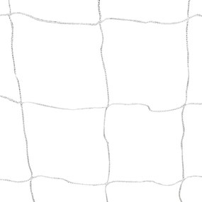 Balizas de futebol com redes 2 pcs aço 240x90x150 cm