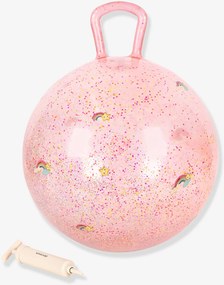 Bola saltitante com purpurinas KONGES SLOJD rosa