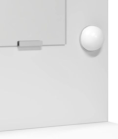 Conjunto de 3 Peças de Mesa de Maquiagem vidaXL em MDF Branco