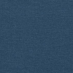 Cadeira de massagens reclinável c/ apoio de pés tecido azul