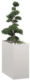 vidaXL Plantador 40x80x80 cm aço inoxidável