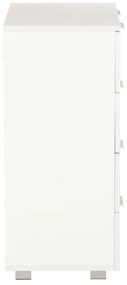 Aparador 60x35x80 cm derivados de madeira branco brilhante