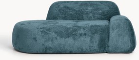 Chaise longue em teddy-bouclé Wolke (2 lugares)